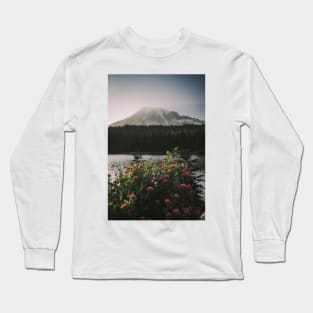 Mount Rainier Reflection Lake Long Sleeve T-Shirt